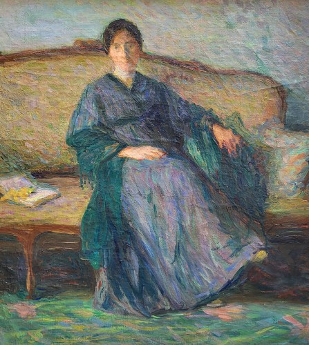 La lecture par Henri Martin (1860-1943) - Paintings & Drawings Style 