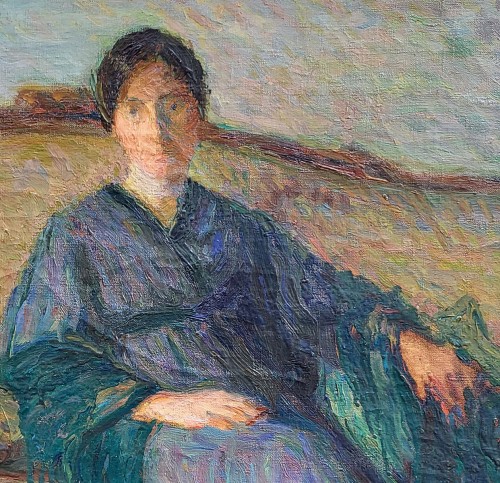 Paintings & Drawings  - La lecture par Henri Martin (1860-1943)