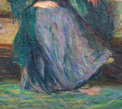 La lecture par Henri Martin (1860-1943) - 