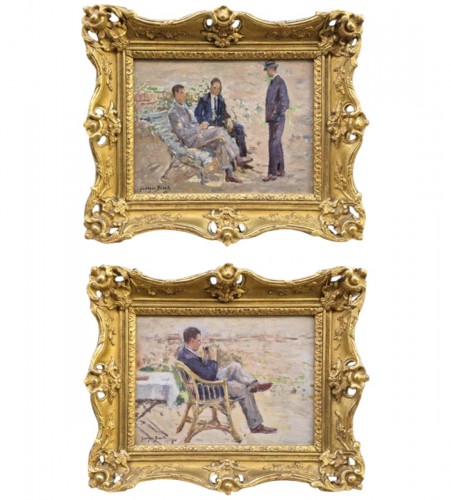 At Georges Binet’s, In the Garden by Georges Binet (1865-1949)