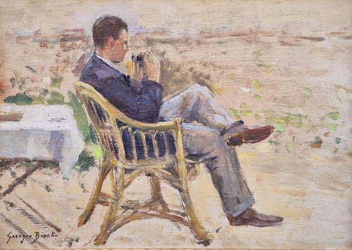 Paintings & Drawings  - At Georges Binet’s, In the Garden by Georges Binet (1865-1949)