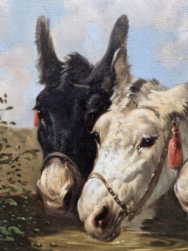 Paintings & Drawings  - Donkeys - Paul Henri Schouten (1860-1922)