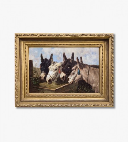 19th century - Donkeys - Paul Henri Schouten (1860-1922)
