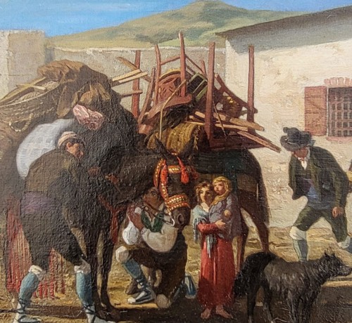 Paysans à la campagne - Eugène GLUCK (1820-1898) - Galerie Saint Martin
