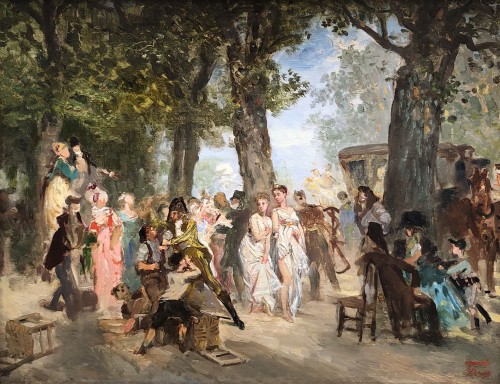 Fêtes incroyables et merveilleuses - Prudent Louis LERAY (1820-1879)  - Paintings & Drawings Style 