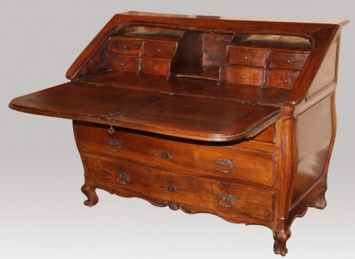 XVIIIe siècle - Commode Scriban Louis XV