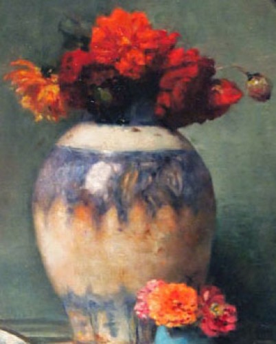 Nature morte aux fleurs - Maurice BOMPARD (1857-1936) - Tableaux et dessins Style 