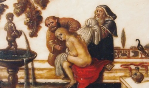 Paire de Sujets religieux sur albâtre - École française du 17e siècle - Galerie Saint Martin