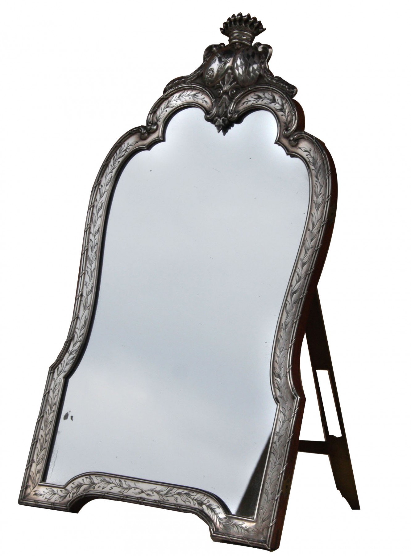 Miroir de table en argent - XIXe siècle - N.76055
