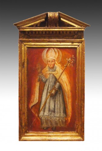 Religious Oil On Wood, Early 18th Century  - 