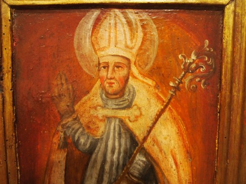 Religious Oil On Wood, Early 18th Century  - 