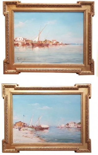 Marine et sud de la France - Emile Godchaux (1860-1938) - Tableaux et dessins Style 