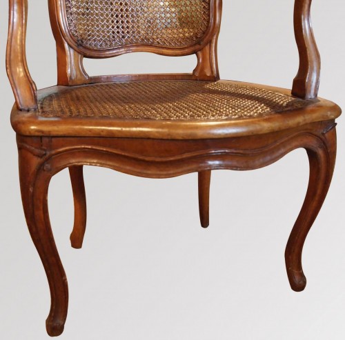 Seating  - Armchair Louis XV Period Stamped Falconnet