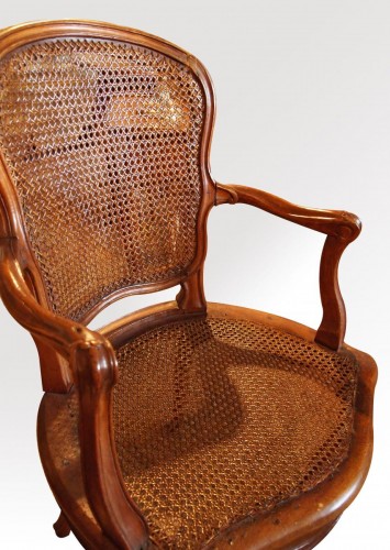 Armchair Louis XV Period Stamped Falconnet - 