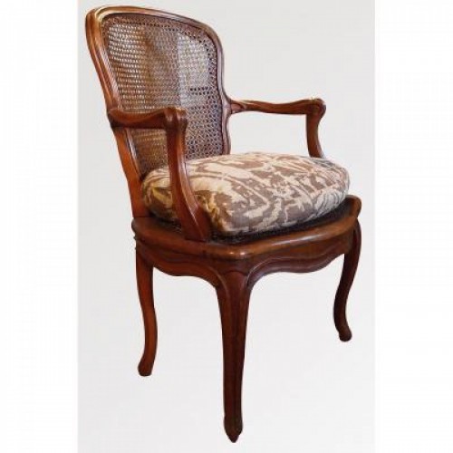 XVIIIe siècle - Fauteuil Louis XV estampillé Falconnet