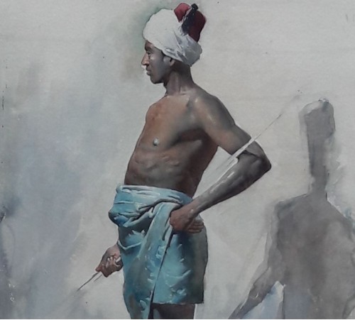 Paintings & Drawings  - Young African by Gustavo SIMONI 