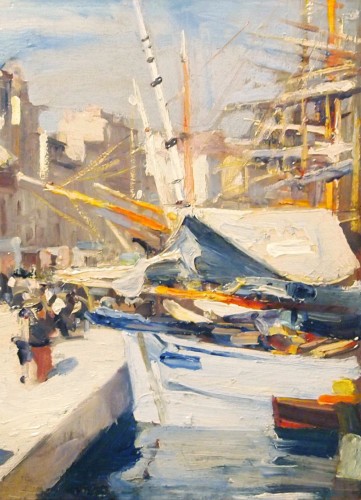 Paintings & Drawings  - Port of MARSEILLE by Alfrid SMITH 