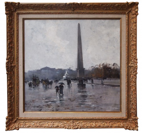 Place de la Concorde by GALIEN LALOUE, signed by his psedudonym, Liévin 