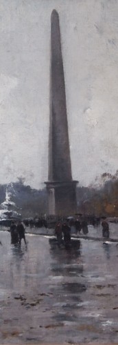 Place de la Concorde by GALIEN LALOUE, signed by his psedudonym, Liévin  - 