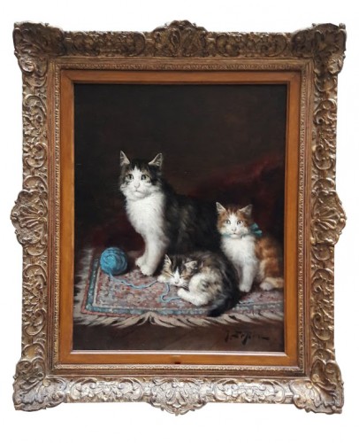 Cats - ules Gustave Le ROY (1851-1921)