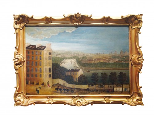 Vue de Paris, époque Directoire