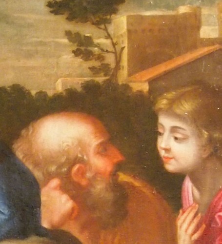 Sainte famille avec Saint Jean Baptiste, École française du 17e siècle - Galerie Saint Martin