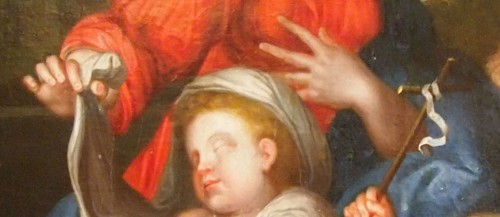  - Sainte famille avec Saint Jean Baptiste, École française du 17e siècle