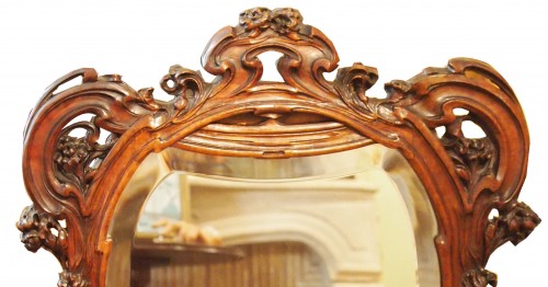 Beautiful Art Nouveau mirror  attributed to Guimard  - Mirrors, Trumeau Style Art nouveau