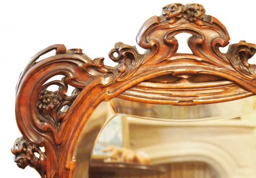 Mirrors, Trumeau  - Beautiful Art Nouveau mirror  attributed to Guimard 