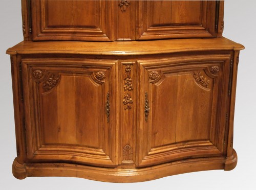 Furniture  - Oak Cupboard in two parts 18th century 