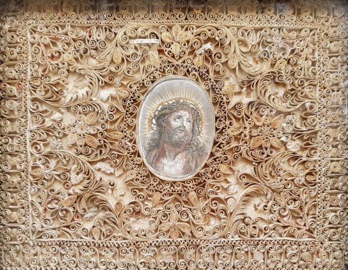 Paperolle, christ à la Sainte Couronne - Art sacré, objets religieux Style 