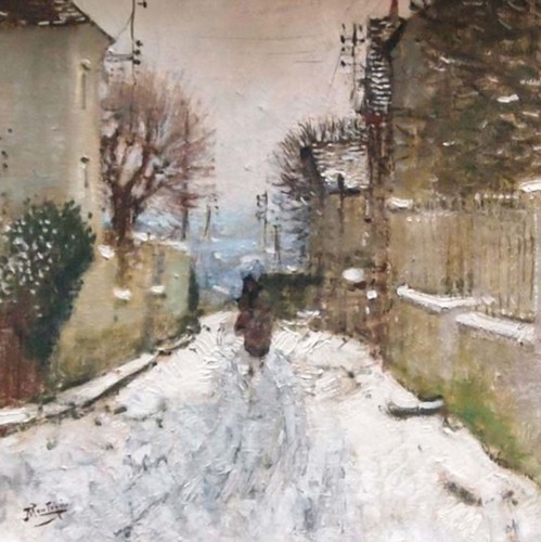  Winter landscape in Paris - Eugène MONTEZIN (1874-1946)