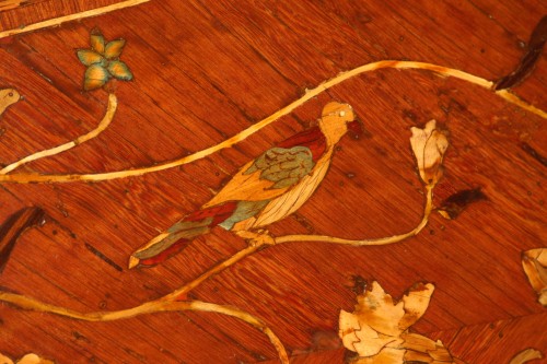 18th century - Scriban in floral marquetry, attributed to Nicolas Couleru