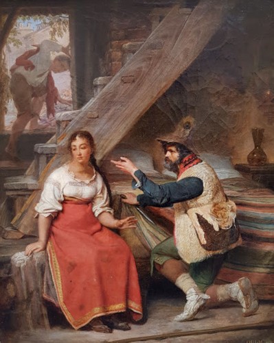 La visite - Sébastien Dulac (1802-1851)