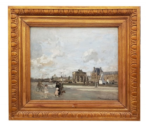 L’arc du Carrousel - Amédée MARCEL CLEMENT (1873- ?) - Tableaux et dessins Style 