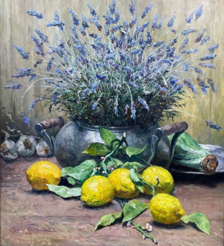 Lavender and cirtons - Oswald POREAU (1877-1955)