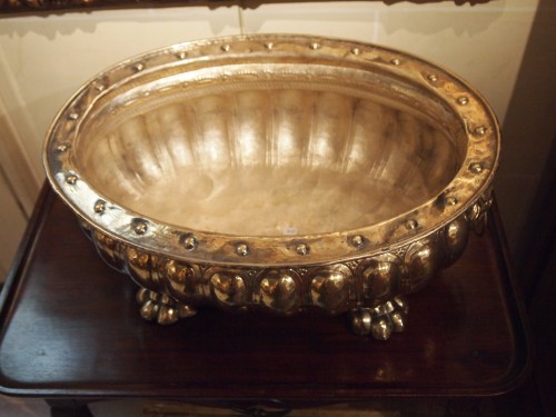 Antique Silver  - Large oval rafraichissoir in plated, 18th century 