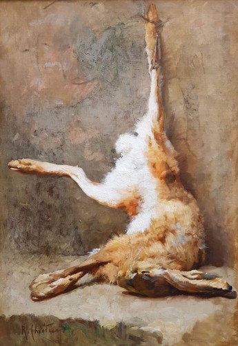 Still life with hare - RRené Chrétien (1867-1942) - Paintings & Drawings Style 