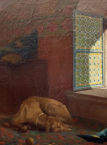 Paintings & Drawings  - Troubadour At The Window - Léon Maxime Faivre (1856-1914)