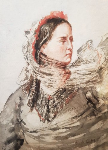  Portrait Of A Woman, - Pierre Puvis-de-Chavannes (1824-1898) 