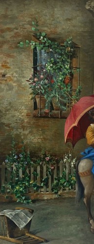 XIXe siècle - L'ombrelle - Jose Jimenez Aranda (1837-1903) 