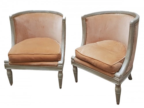 Pair of directoire armchairs stamped Jacob Desmalter 