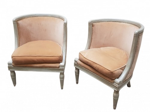 Pair of directoire armchairs stamped Jacob Desmalter  - 