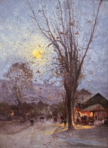 Moonlight Guinguette  - Iwill (1850-1923) - Paintings & Drawings Style 