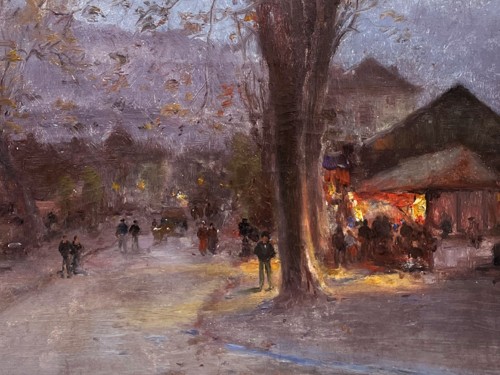 Guinguette au clair de lune - Iwill (1850-1923) - Galerie Saint Martin