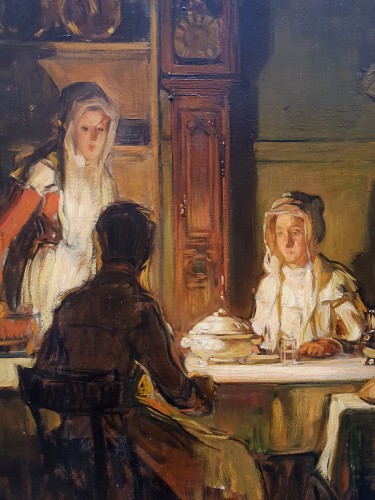 Le déjeuner - Joseph Bail (1862-1921) - Tableaux et dessins Style 