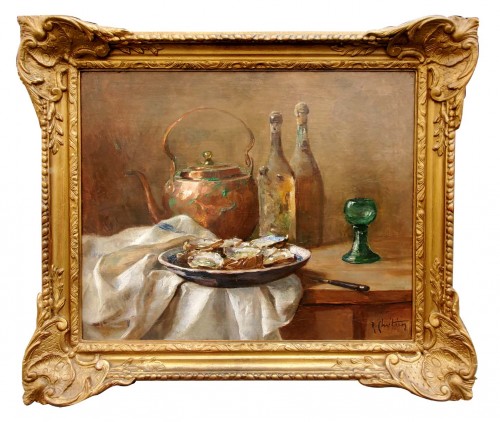Still life with oysters - René Chrétien (1867-1942)