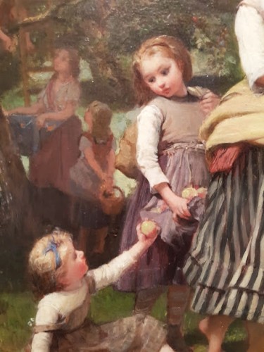 Paintings & Drawings  - Harvesting and the Pie  - Charles LOBBEDEZ (1825-1882)