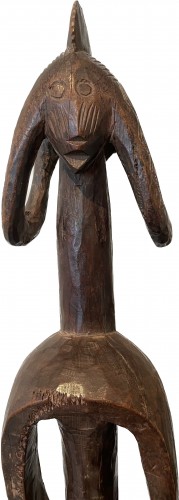 Sculpture féminine aux traits allongés Iagalagana Mumuyé - Art Tribal Style 