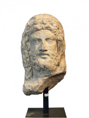 Head of a veiled man Roman period